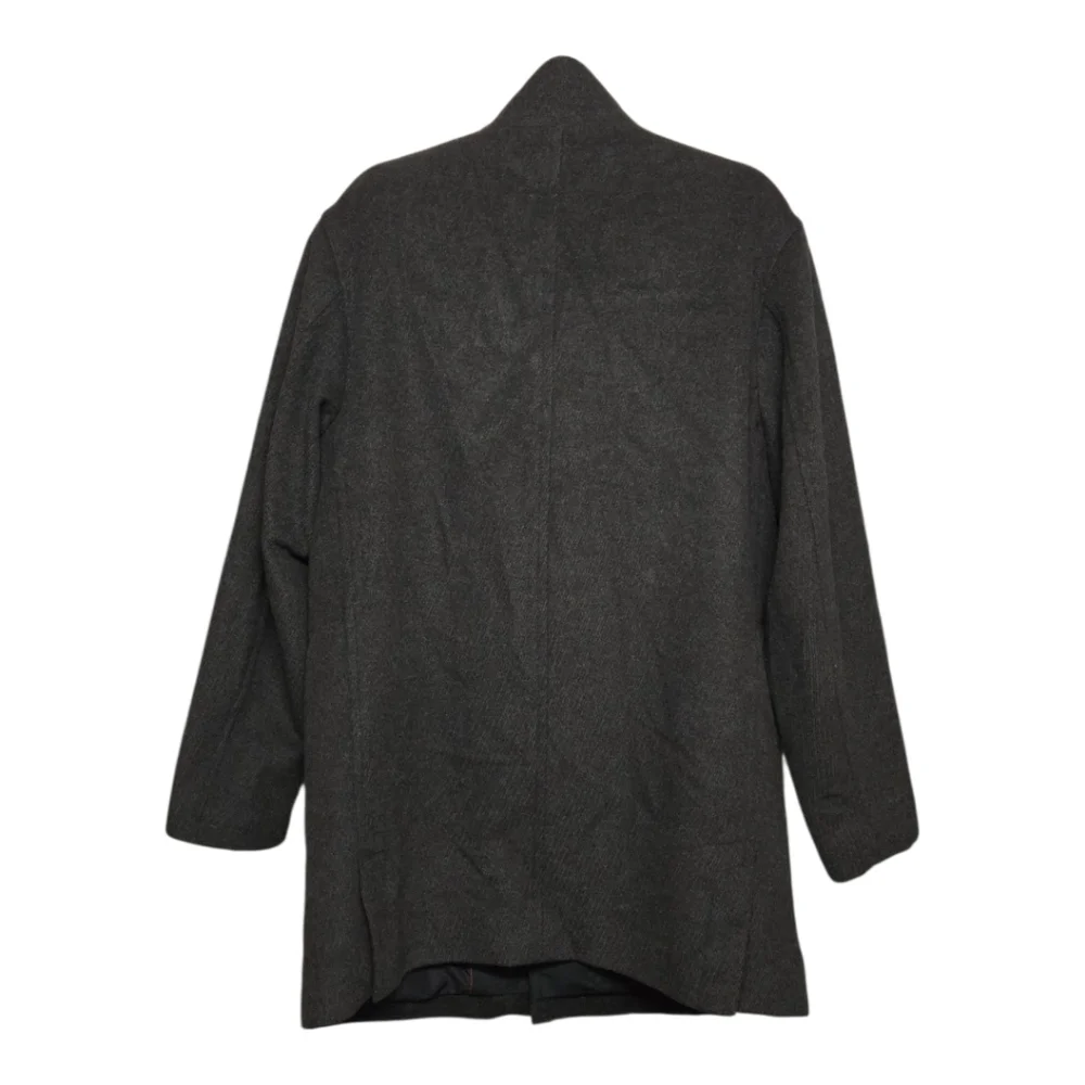 Sanyo Angora Wool Silk Cashmere Car Coat Jacket Outerwear Sz Medium Bittersweet